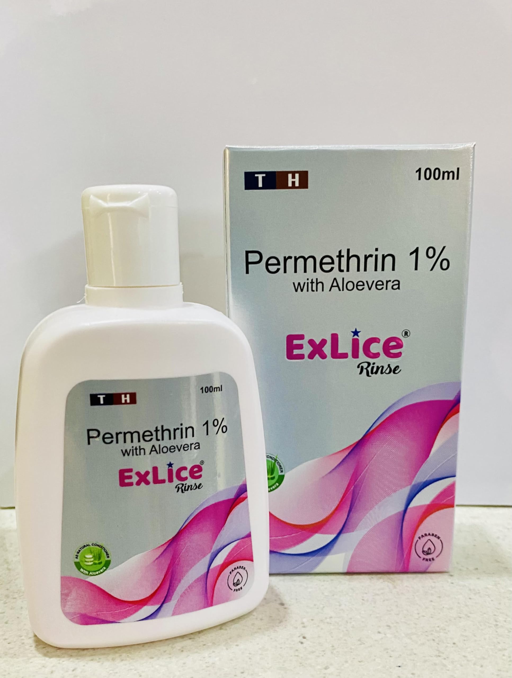 ExLice Rinse Anti-Lice Lotion for Kids & Adults - Fast Acting Lice Treatment with Natural Ingredients - Perfect for Home, School & Travel Use