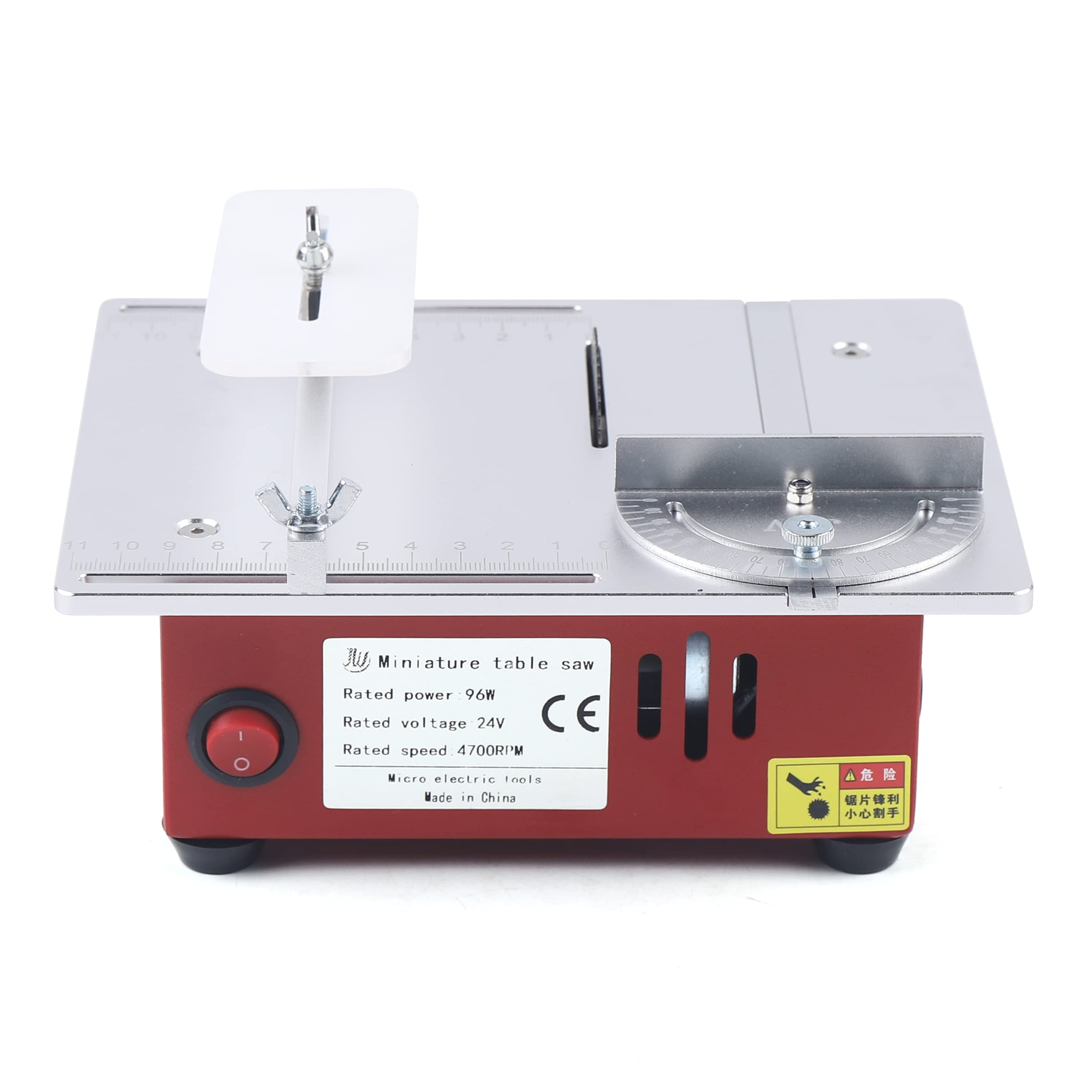 Mini Table Saw for DIY - 96W 9200RPM Desktop Cutting Tool for Wood, Plastic & Metal - Perfect for Model Making, PCB Cutting & Small Craft Projects