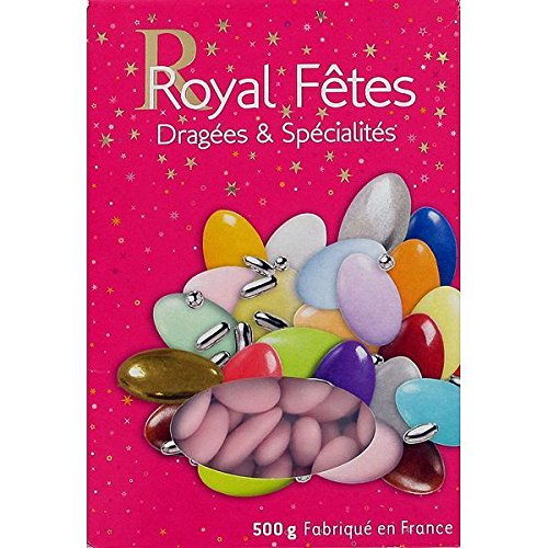 Premium DRAGÉES AMANDE AVOLA MARQUISE - ROSE Almond Confectionery 500g Pack | Elegant Wedding Favors, Party Treats & Gourmet Gift Ideas