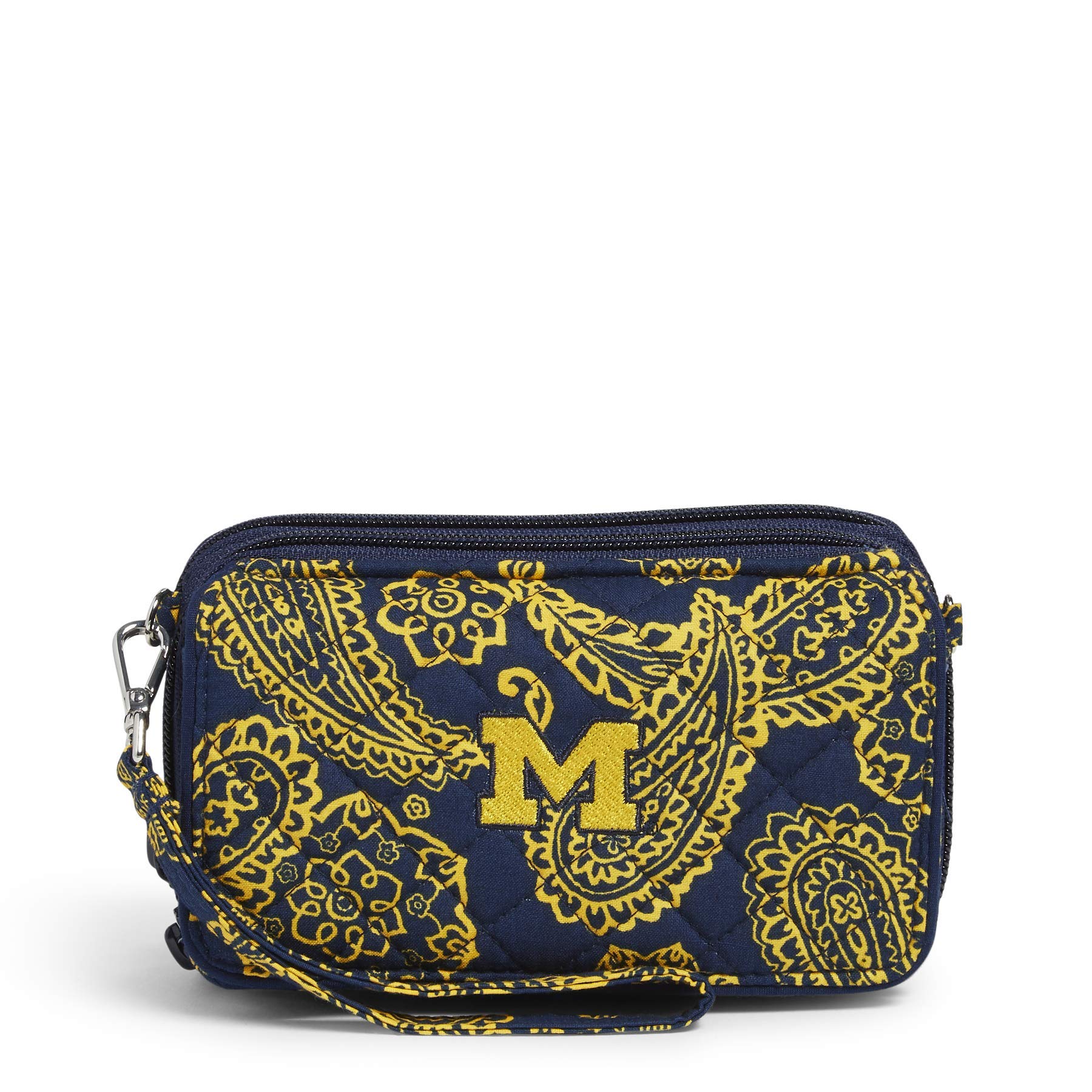 Vera Bradley Cotton Collegiate RFID Crossbody Purse for Women - Stylish & Secure All-in-One Bag (Multiple Team Designs) - Perfect for College, Travel & Everyday Use