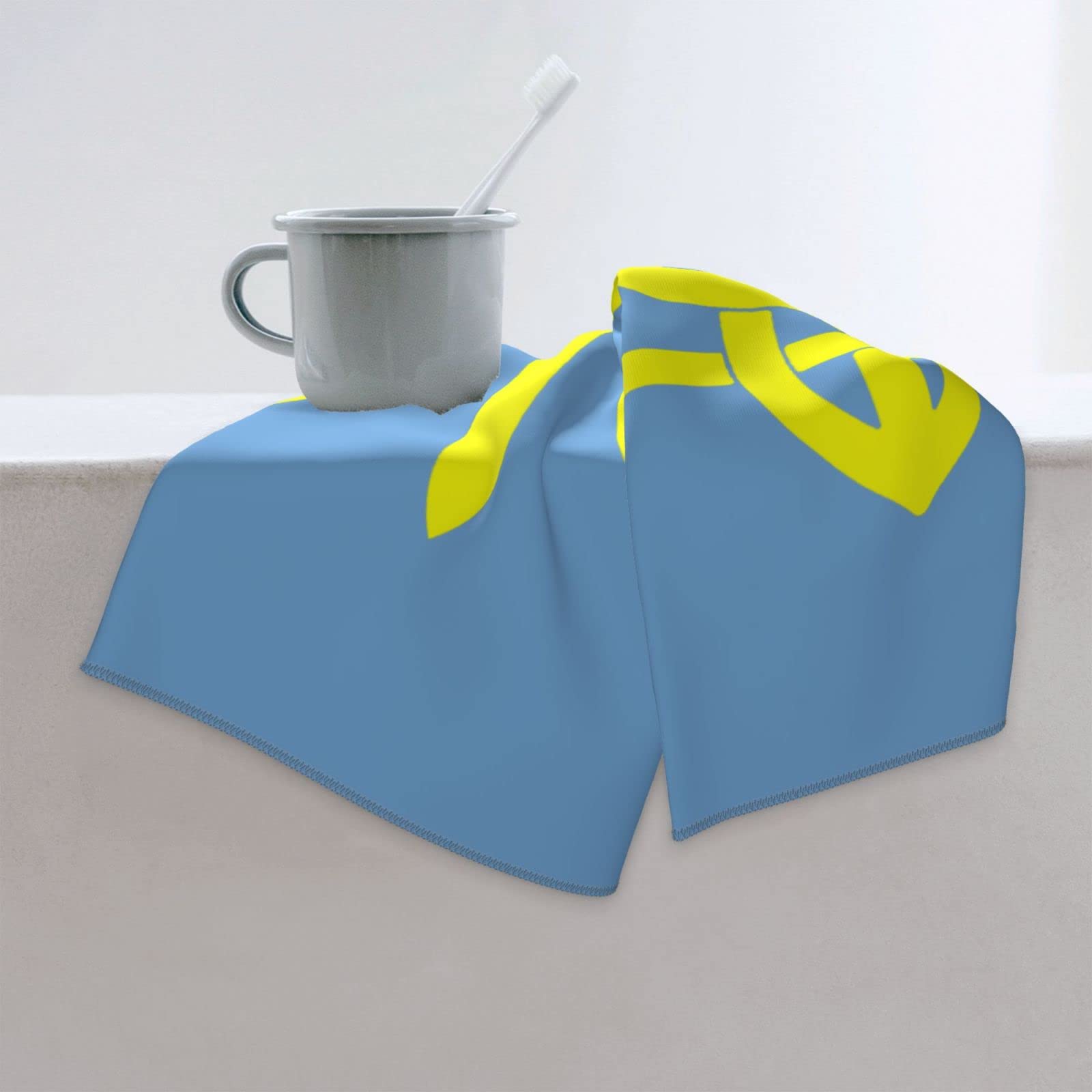 Ukraine Flag Beach Towel - Large 27.5x16 Inch Bath Sheet for Women & Men - Soft Quick-Dry Blanket for Pool, Beach, Picnic, and Outdoor Activities