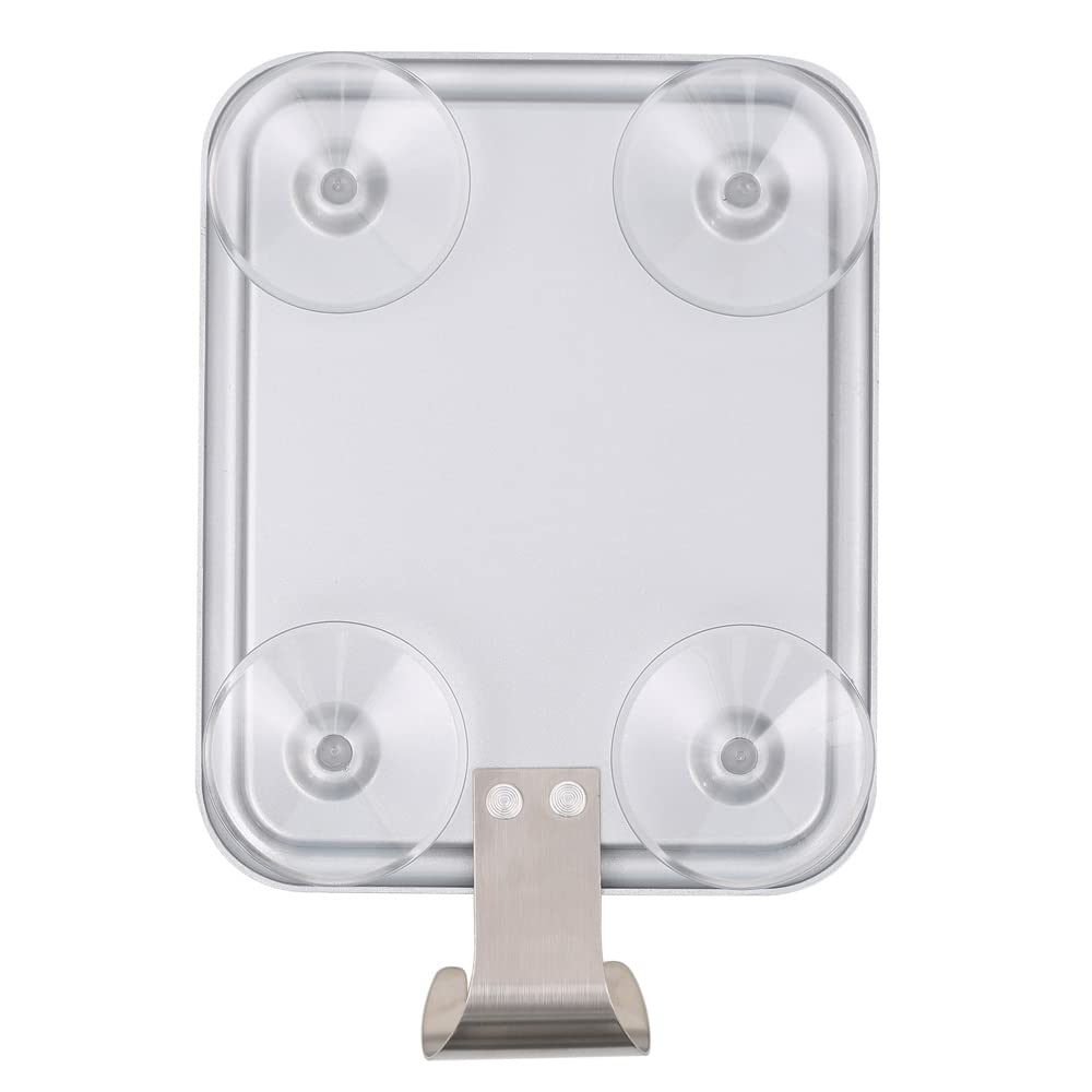 Fogless Shower Mirror for Shaving - Rectangle Design with 4 Suction Cups, Razor Holder, Drop-Proof & Rust-Resistant | Perfect for Close Shaves, Grooming & Makeup Application in Humid Bathrooms