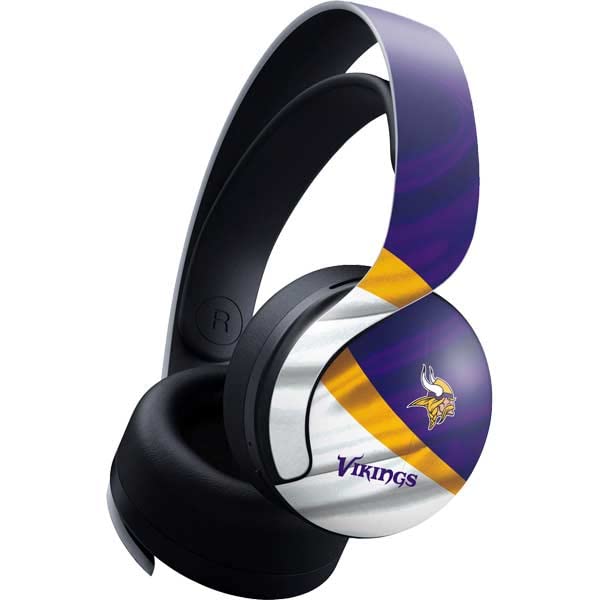Official NFL Minnesota Vikings Gaming Skin Decal for PS5 Pulse 3D Wireless Headset | Custom Protective Vinyl Cover | Perfect for Gamers & Sports Fans | Use at Home, Gaming Tournaments & NFL Watch Parties