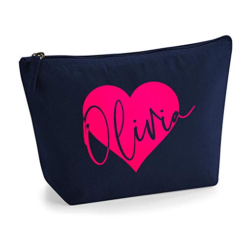 Navy - Neon Pink Flock