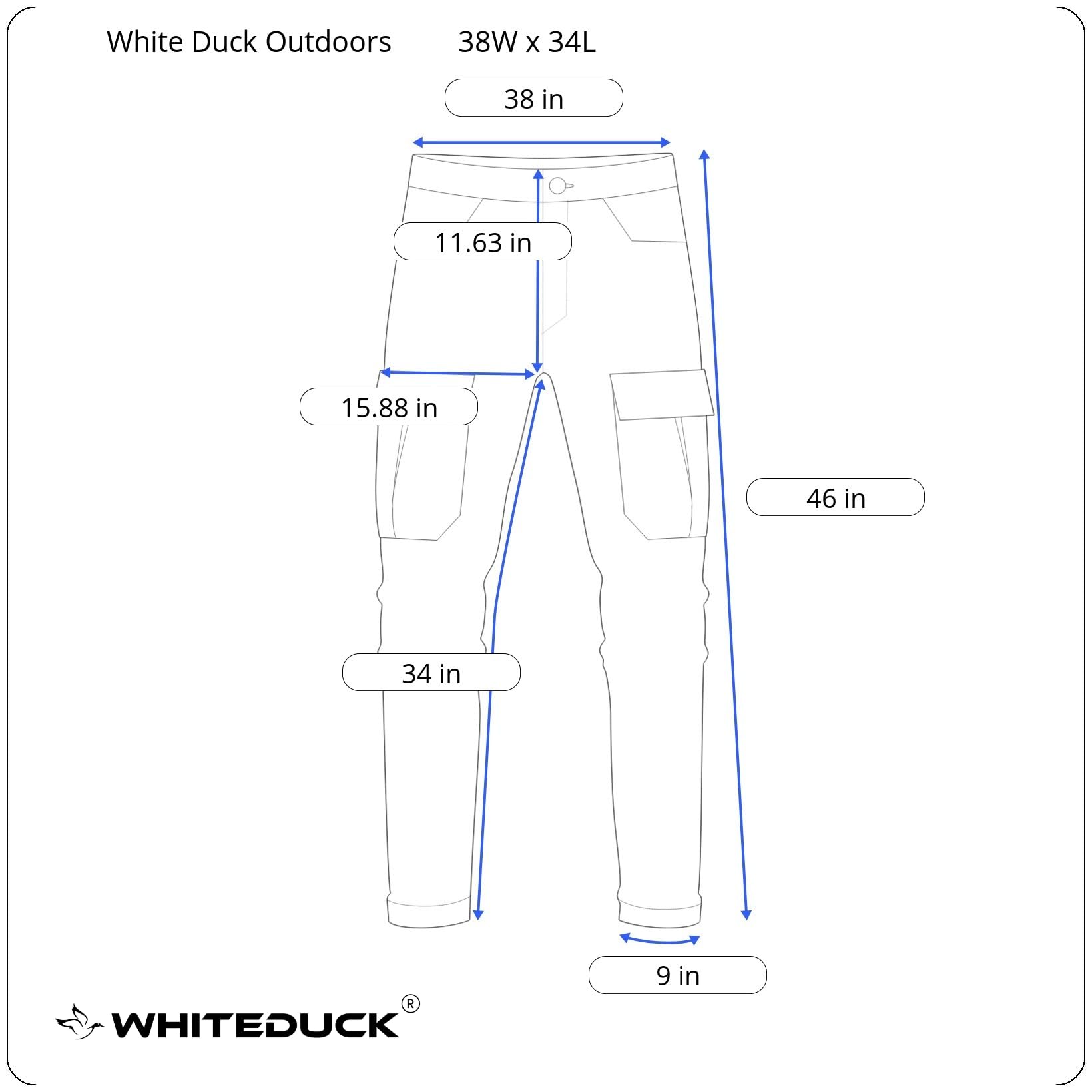 WHITEDUCK Men's Tactical Pants - Ripstop Stretch Water Resistant Cargo Work Pants with 13 Pockets - Military, Hiking, Outdoor, Camping & Workwear - Durable Tactical Trousers for Active Lifestyle