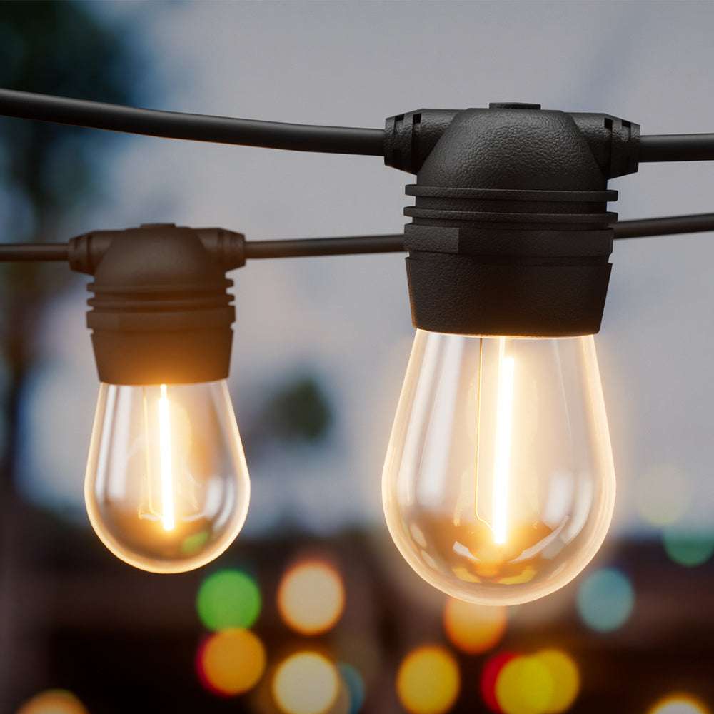 17m Solar Powered LED String Lights - Waterproof Outdoor Fairy Lights for Garden, Patio, Christmas Party Decorations (2 Pack) - Perfect for Backyard, Wedding, and Holiday Decor