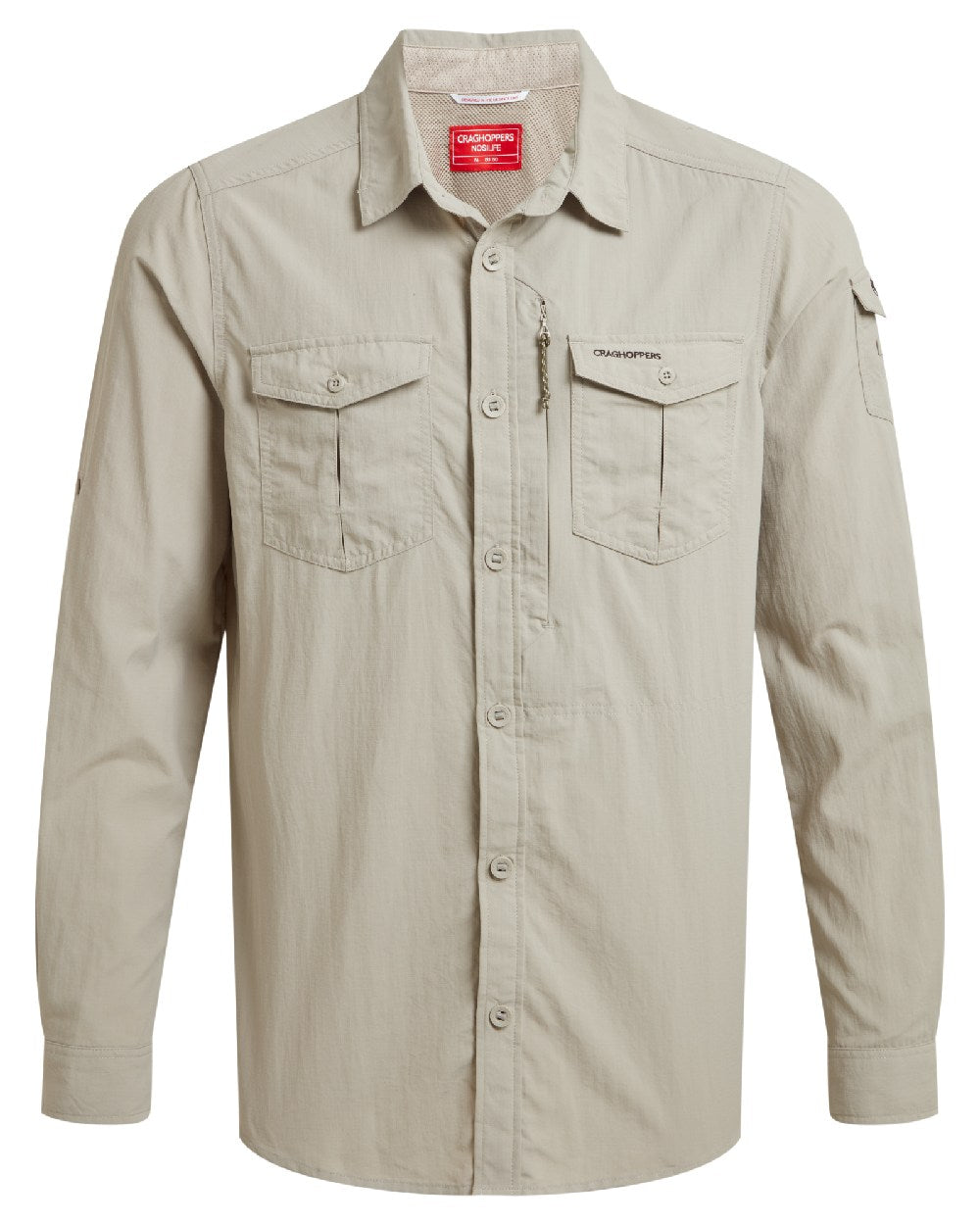 Craghoppers Men's NosiLife Adventure Long Sleeve Shirt III - Bug Repellent Travel & Hiking Shirt for Outdoor Adventures
