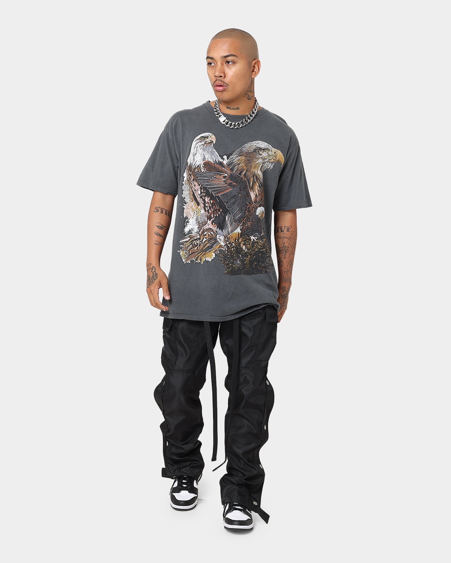 Vintage OG Eagles Graphic T-Shirt for Men - Distressed Off Black Retro Style Tee - Perfect for Casual Wear, Game Day & Street Fashion