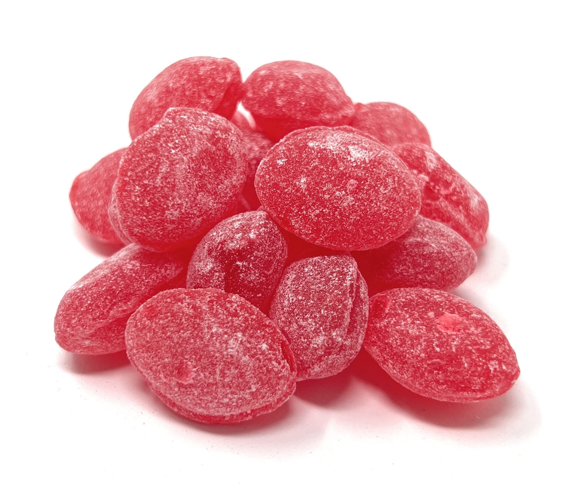 Claeys Raspberry Sanded Candy Drops - 2 Pound Bag | Old-Fashioned Hard Candy for Parties, Gifts & Dessert Toppings | Bulk Candy for Baking, Candy Buffets & Holiday Treats