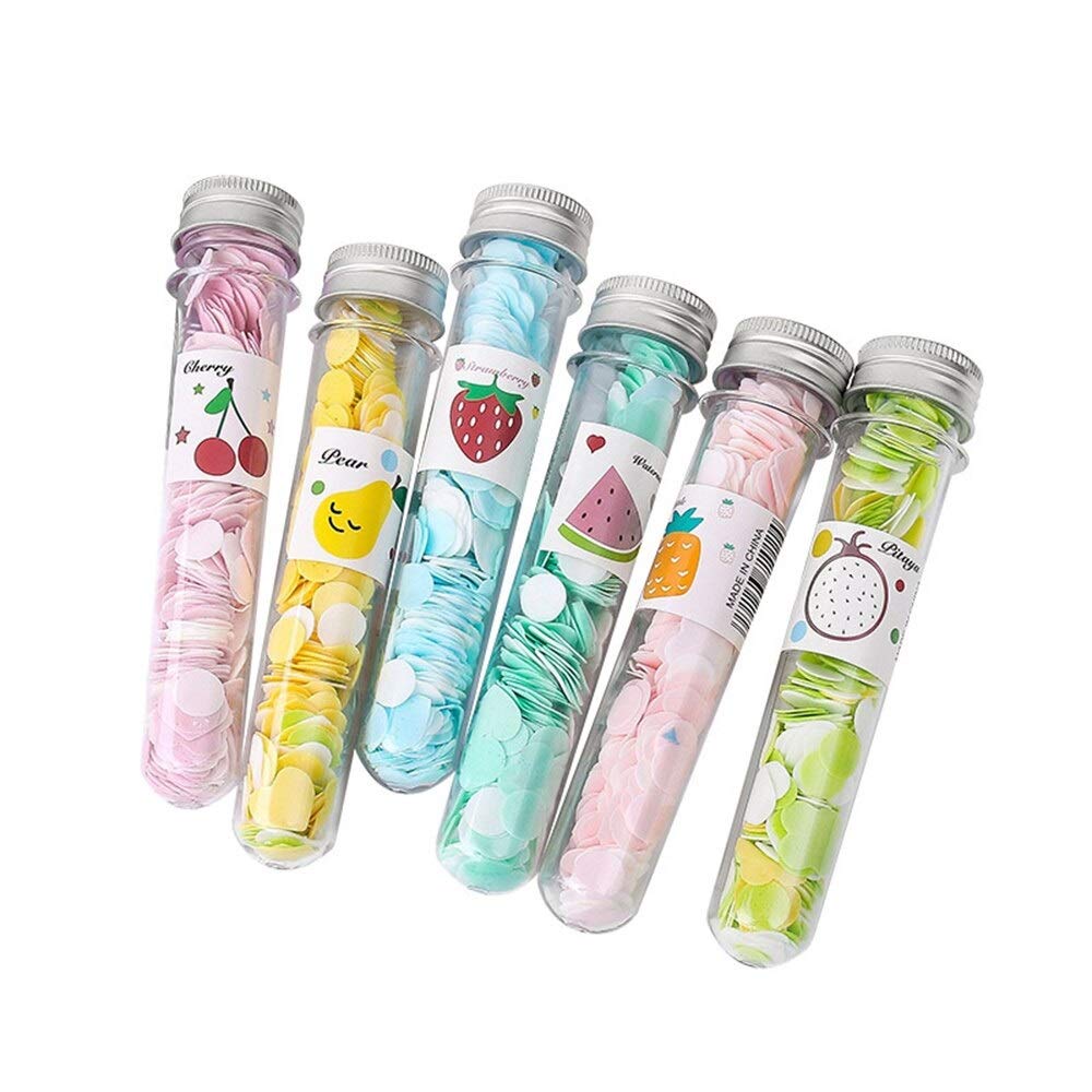 AARIV INTERNATIONAL 6 Pack Portable Disposable Paper Soap Sheets - Eco-Friendly Hand Washing Confetti Soap Flakes for Travel, Camping, Hiking & Outdoor Activities | Perfect for Kitchen, Bathroom & Toilet Hygiene On-The-Go