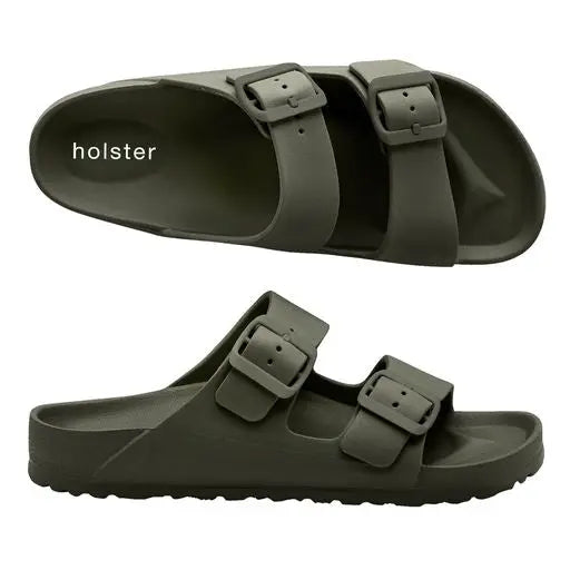 Sundreamer Slides for Women & Men - Comfortable Khaki Summer Sandals - Perfect for Beach, Pool, and Casual Outings