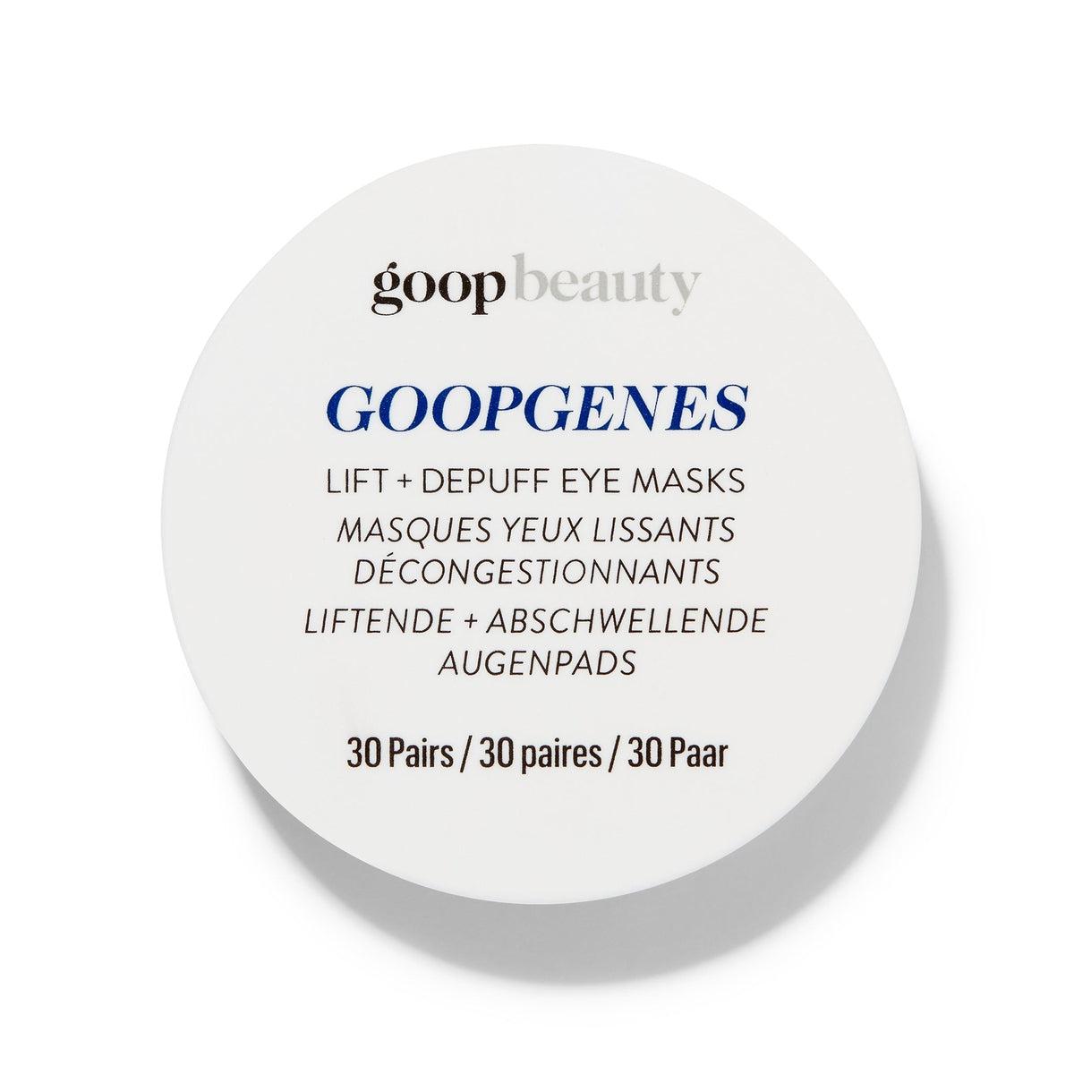 Goopgenes Lift + Depuff Eye Masks for Dark Circles & Puffiness - Hydrating Under Eye Patches for Wrinkles & Fine Lines - Perfect for Morning Routine & Travel Skincare