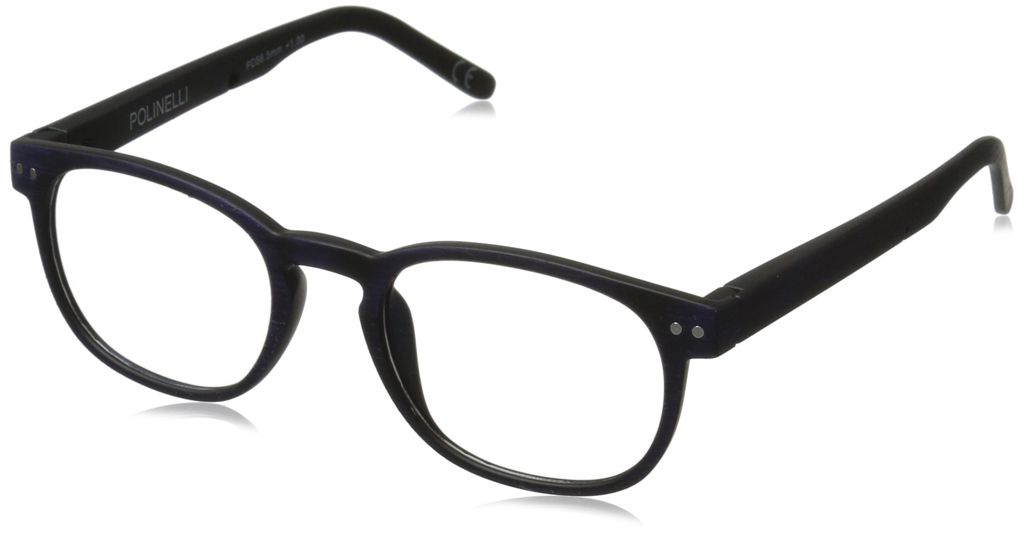Foster Grant P301 Square Reading Glasses for Women & Men – Lightweight Comfortable Readers with Spring Hinges – Perfect for Reading, Computer Work, and Crafts