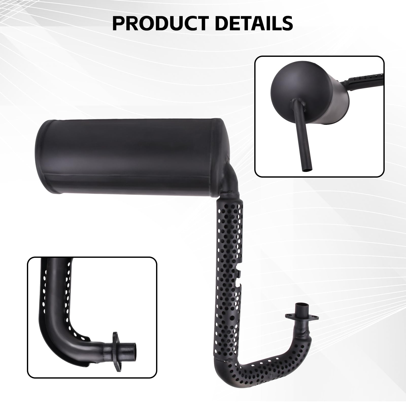 FE290 Kawasaki Engine Muffler System Replacement for Club Car Golf Cart DS Models 1994-2014 - Compatible with Part Numbers 101859301 & 102522301 - Perfect for Golf Course Maintenance and Cart Performance Upgrades