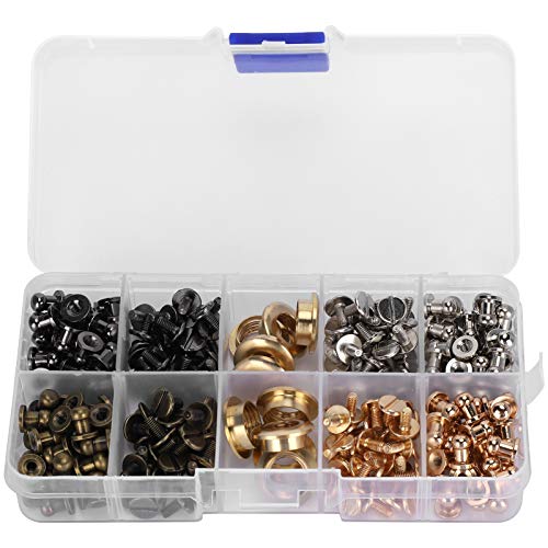 Premium Screw Grommet Kit with Installation Tool - Durable Metal Eyelet Set for Shoes, Jackets, Clothing & DIY Crafts | Perfect for Leatherworking, Costume Design & Home Sewing Projects