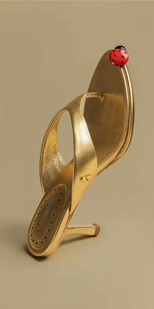 Gaia Women's Metallic Leather Sandals in Gold - Comfortable & Stylish for Summer, Beach, and Casual Outings