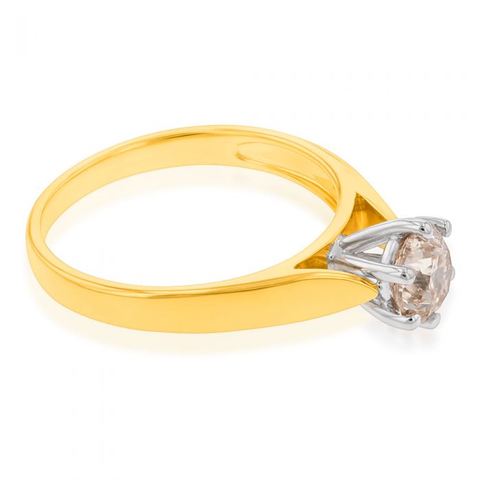 1.10 Carat Diamond Solitaire Ring in 18K Gold - Elegant Engagement & Wedding Band for Women | Perfect for Proposals, Anniversaries & Special Occasions