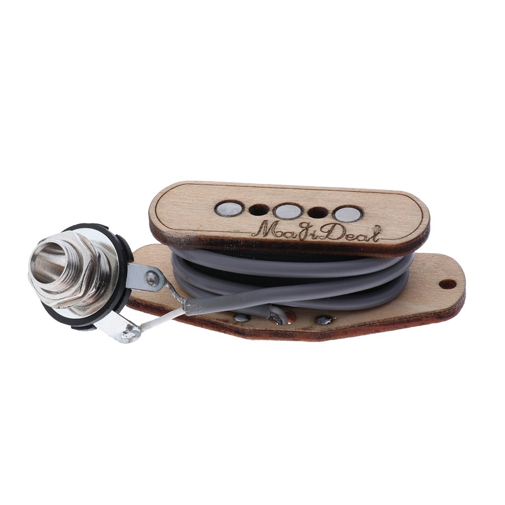 3 String Cigar Box Guitar Pickup - Magnetic Soundhole Pickup for Acoustic Cigar Box Guitars - Perfect for Blues, Folk & DIY Instrument Builders - Great for Live Performances & Home Recording