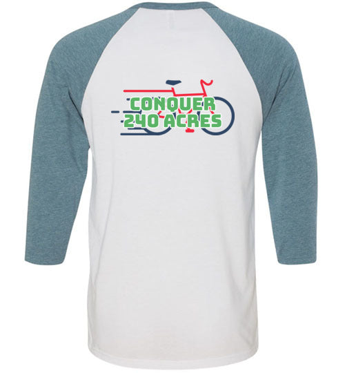 Moshava Wild Rose 3/4 Sleeve Baseball Tee - Two-Sided Graphic T-Shirt for Women - Casual & Athletic Wear for Hiking, Travel & Outdoor Adventures