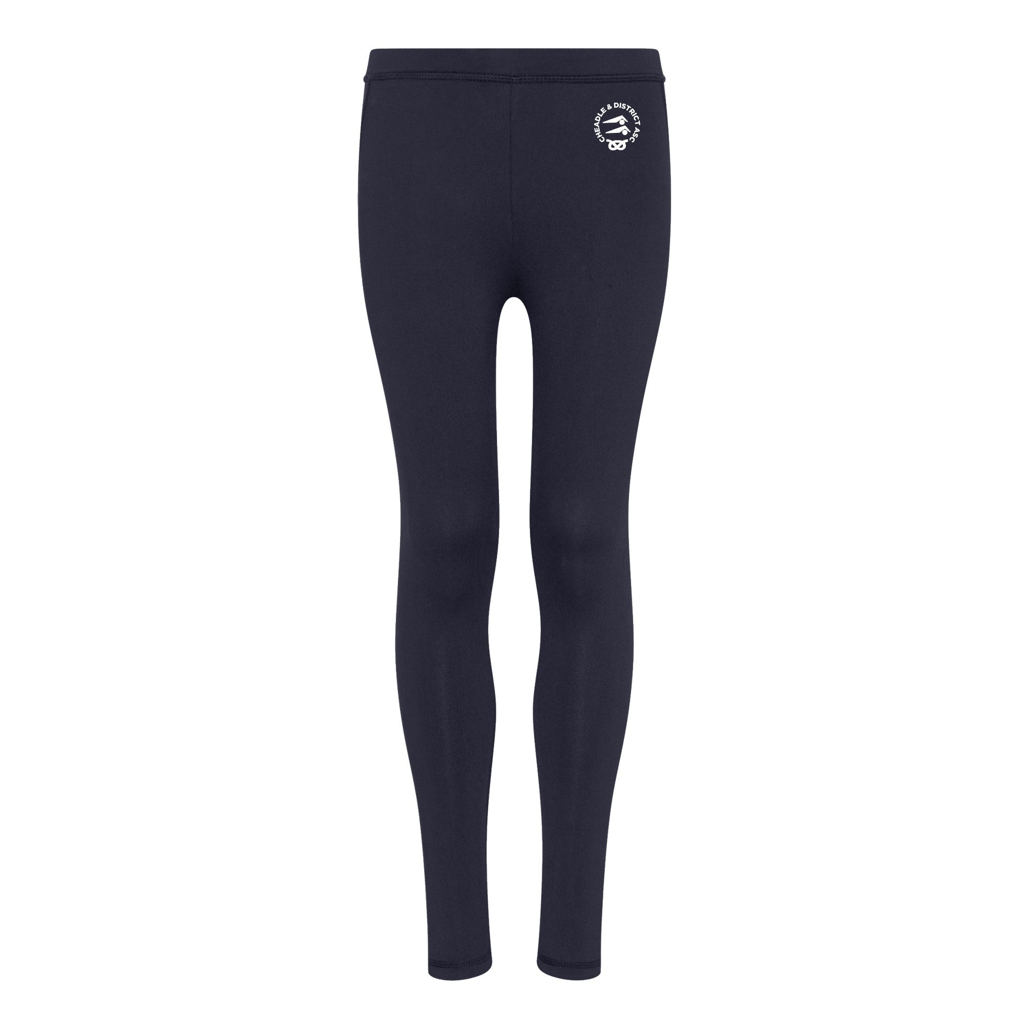 Cheadle & District ASC Team Leggings - High Performance Compression Leggings for Swim Teams, Athletic Training & Gym Workouts