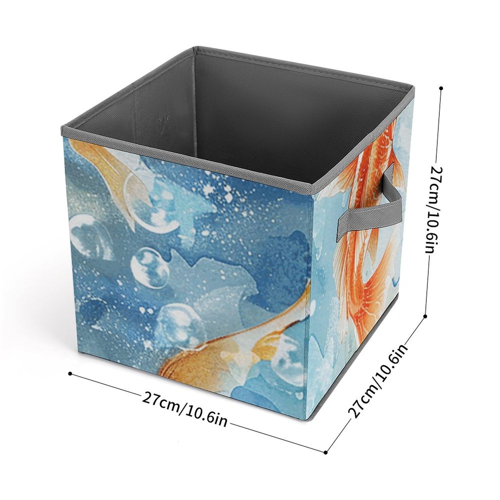 Large Collapsible Storage Bins with Handles - 10.6