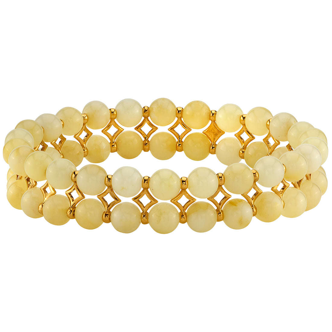 Genuine Baltic Amber Stretch Bracelet - 6mm Butterscotch Beads for Women | Natural Healing Jewelry for Stress Relief & Wellness | Perfect for Yoga, Meditation & Everyday Wear