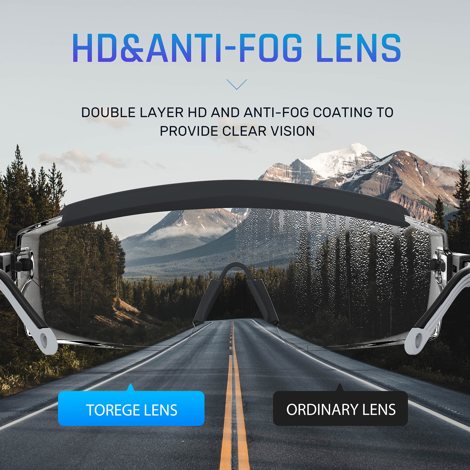 Anti Fog Safety Glasses - ANSI Z87.1 Certified Protective Goggles with Scratch Resistant Lenses & Adjustable Headband - Ideal for Construction, Lab Work, and DIY Projects