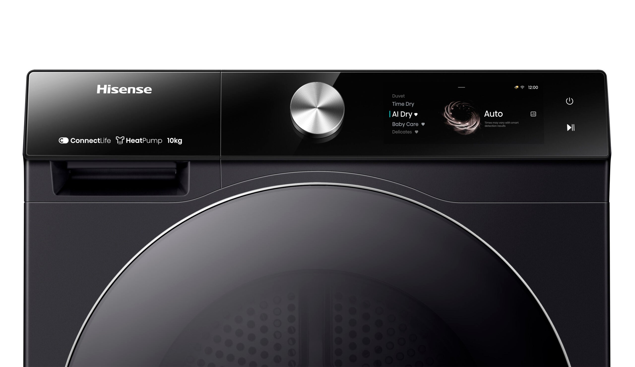 Hisense Series 9 10kg Heat Pump Dryer - Energy Efficient, Quiet Operation, Charcoal Black (HDFS10HPB) - Perfect for Large Families & Eco-Friendly Homes