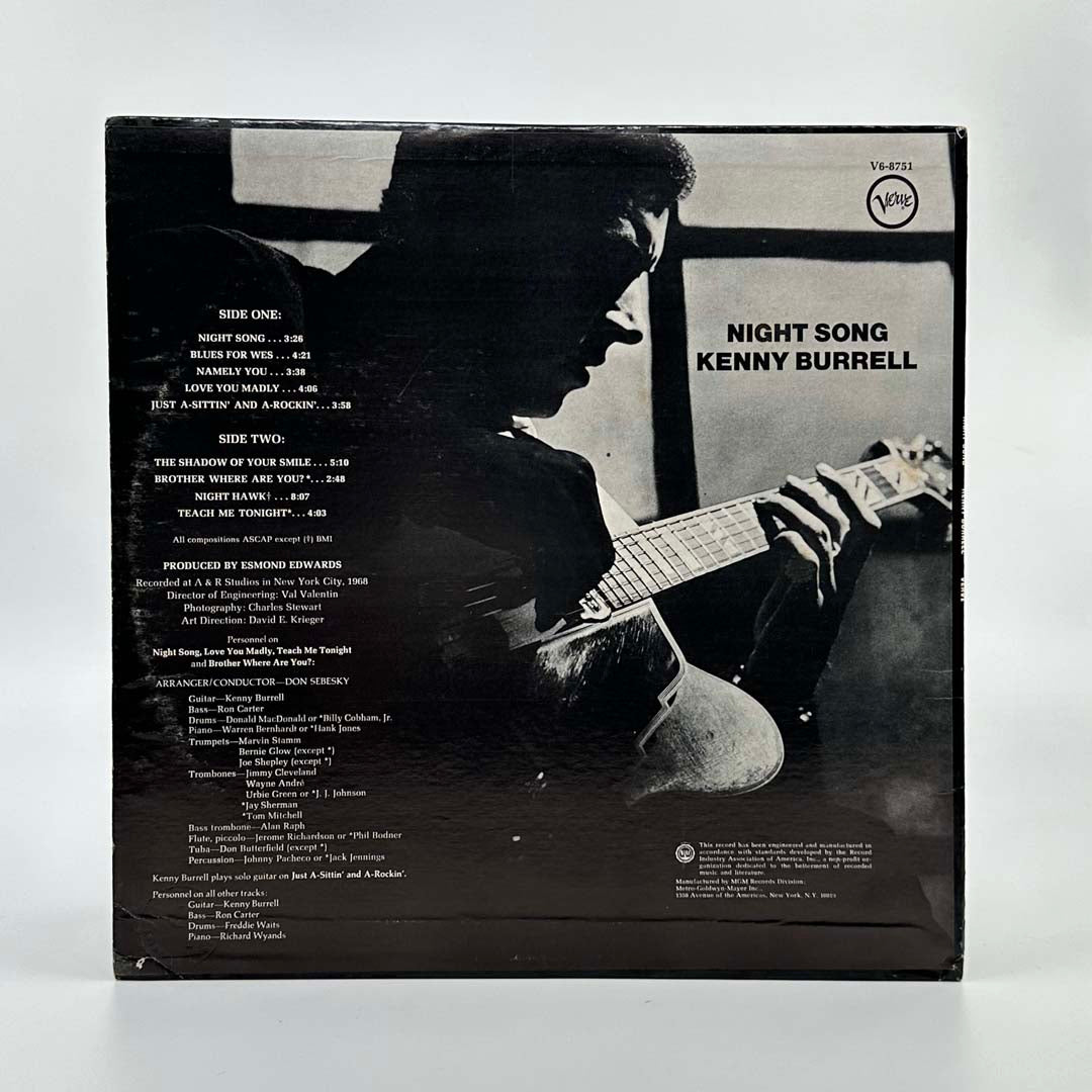 Kenny Burrell Jazz Guitar Music Album - Classic Jazz & Blues Vinyl Records for Relaxation, Study & Dinner Ambience