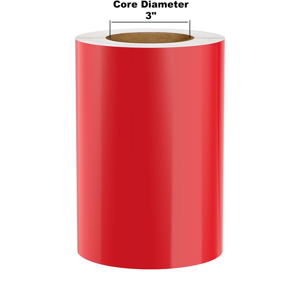 **Kingston Premium Vinyl Label Tape - Red, 8