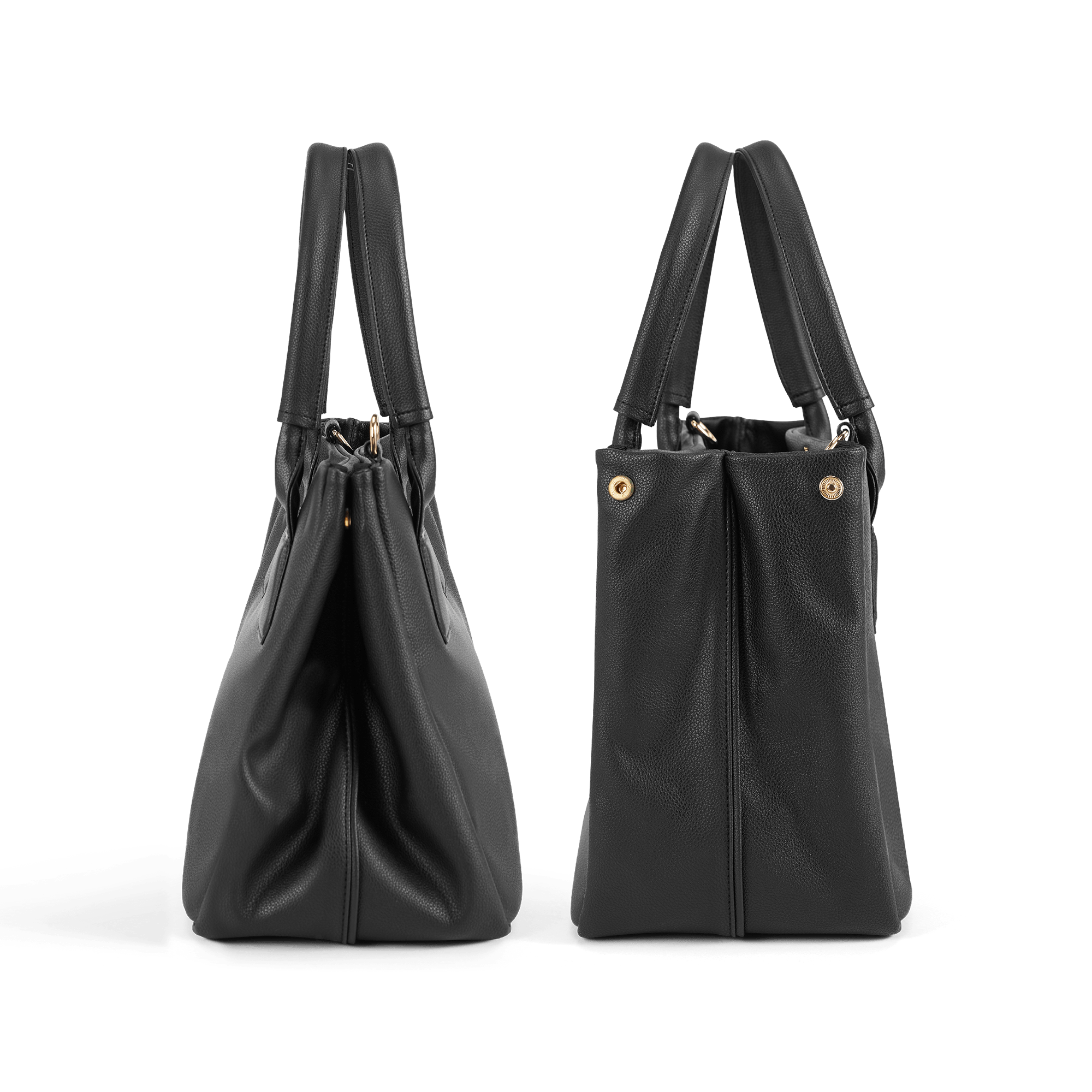 Stylish Vegan Leather Tote Bag for Women - Eco-Friendly & Durable Black Handbag | Perfect for Work, Travel & Everyday Use