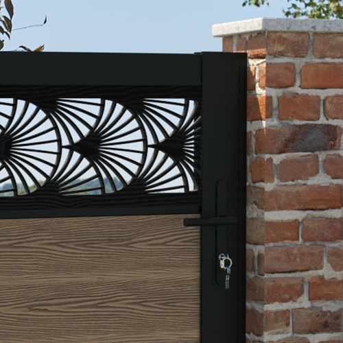 Classic Teak Laurel Pedestrian Gate - Durable Wooden Garden Gate for Home & Yard Entrance - Perfect for Fences, Driveways, and Outdoor Spaces