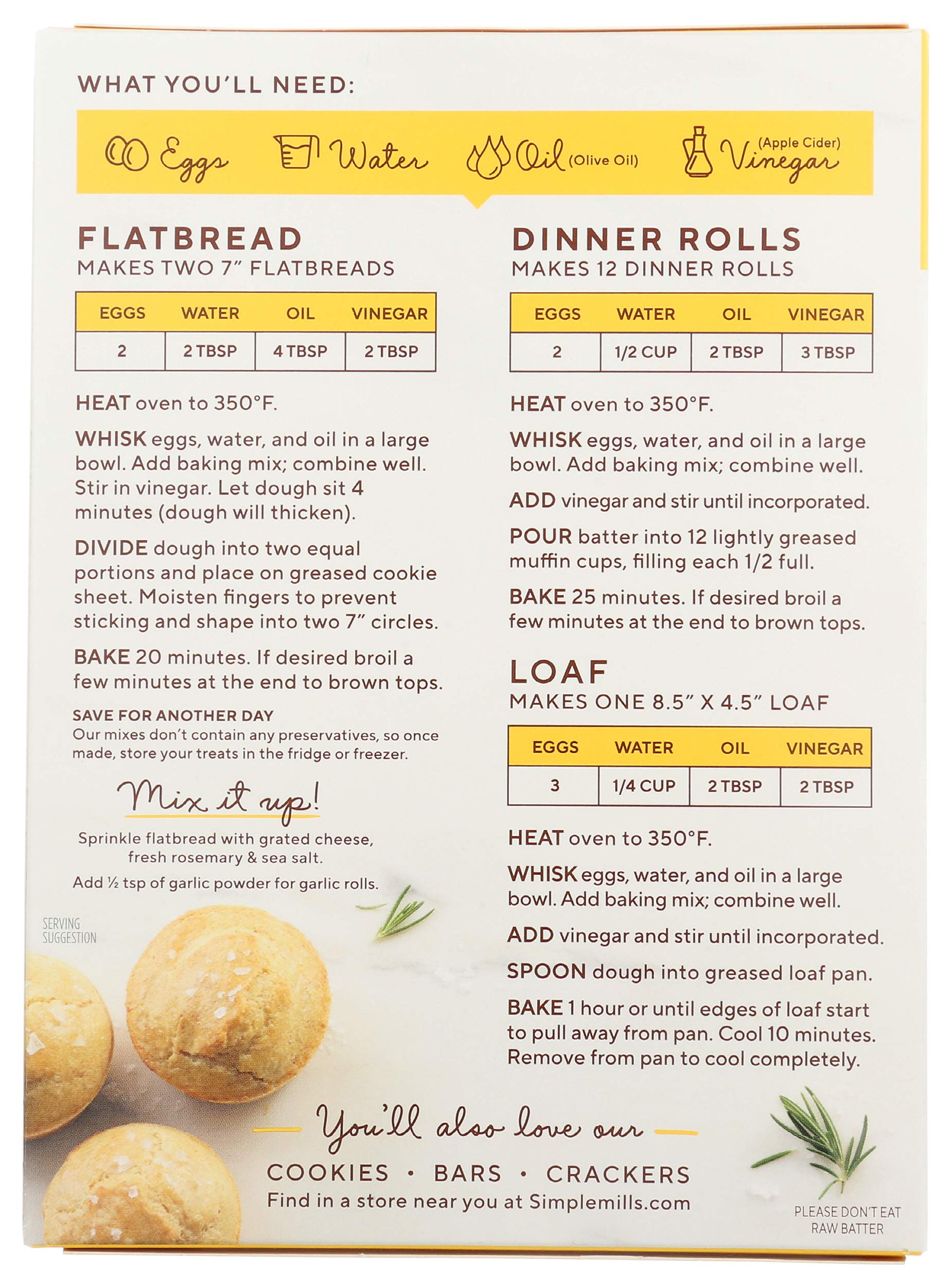 Simple Mills Almond Flour Baking Mix - Gluten Free Bread & Banana Muffin Mix (2 Pack) | Healthy, Organic, Paleo-Friendly | Perfect for Breakfast, Snacks & Family Gatherings