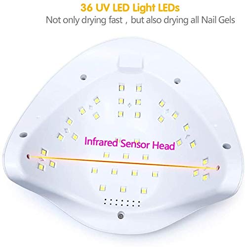 Professional 108W UV LED Nail Lamp Dryer for Gel Polish - 4 Timer Settings, Fast Curing for Fingers & Toes | Perfect for Home Manicures, Salon Nail Art & DIY Gel Nail Extensions