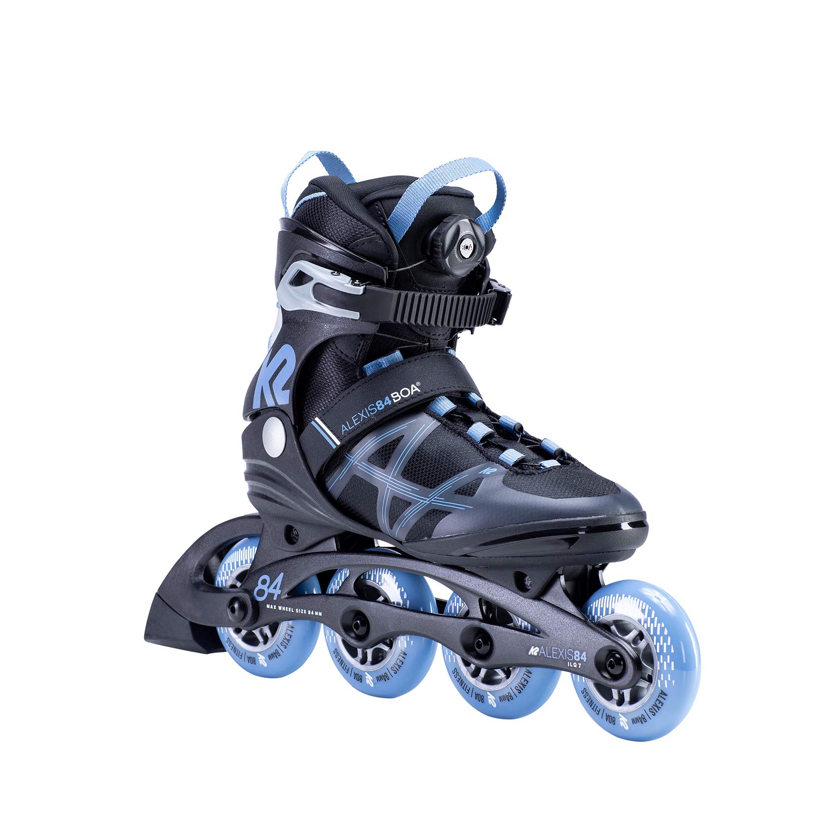 K2 Skate Alexis 84 Boa Inline Skates for Women - Adjustable Boa Closure System - High Performance Fitness & Recreational Skating - Perfect for Outdoor Rollerblading, Exercise & Urban Commuting