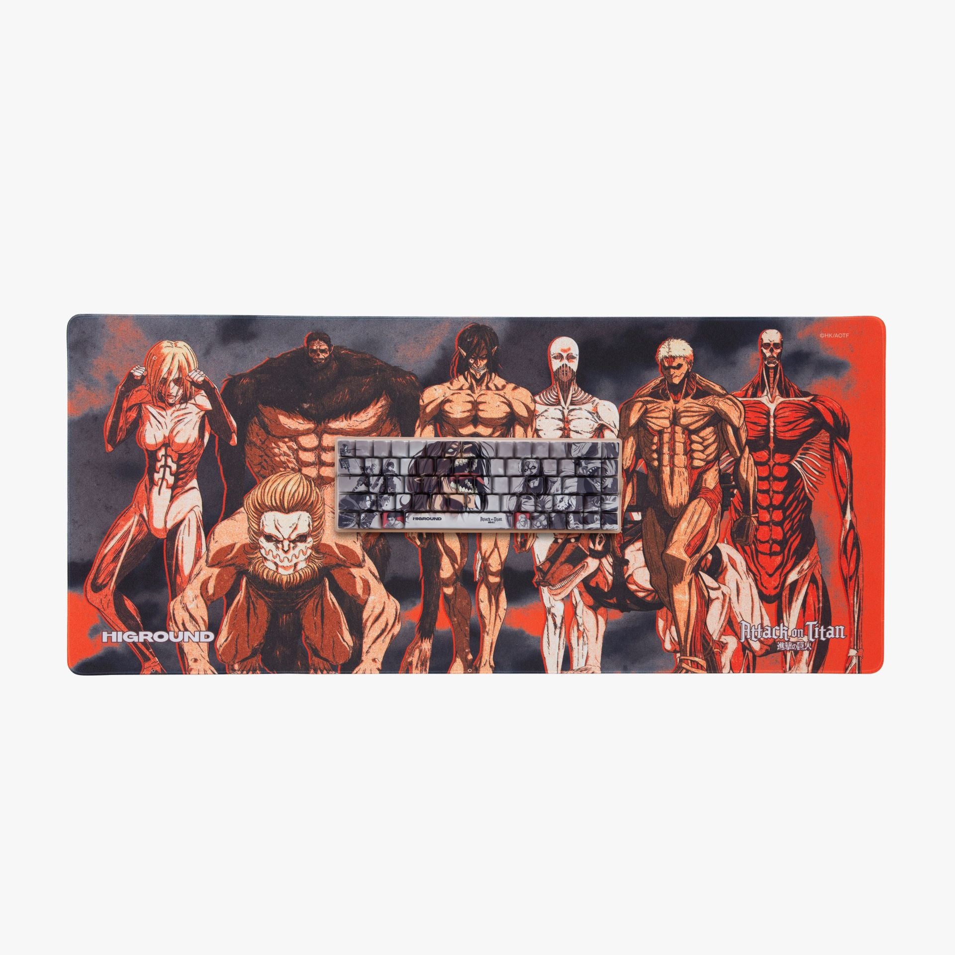 AOT2 x HG XL Gaming Mousepad - Attack on Titan Themed Large Mouse Pad for PC & Laptop - Perfect for Gaming, Office Work, and Anime Fans