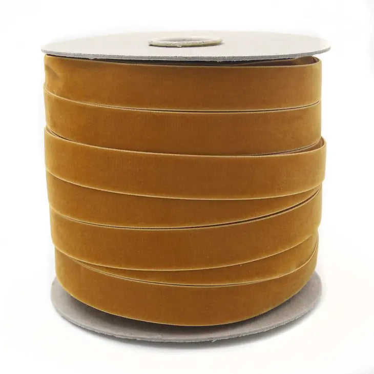 Premium Copper Swiss Velvet Ribbon - 10 Yards Luxury Craft Ribbon for Gift Wrapping, Wedding Decor, DIY Scrapbooking & Home Decoration