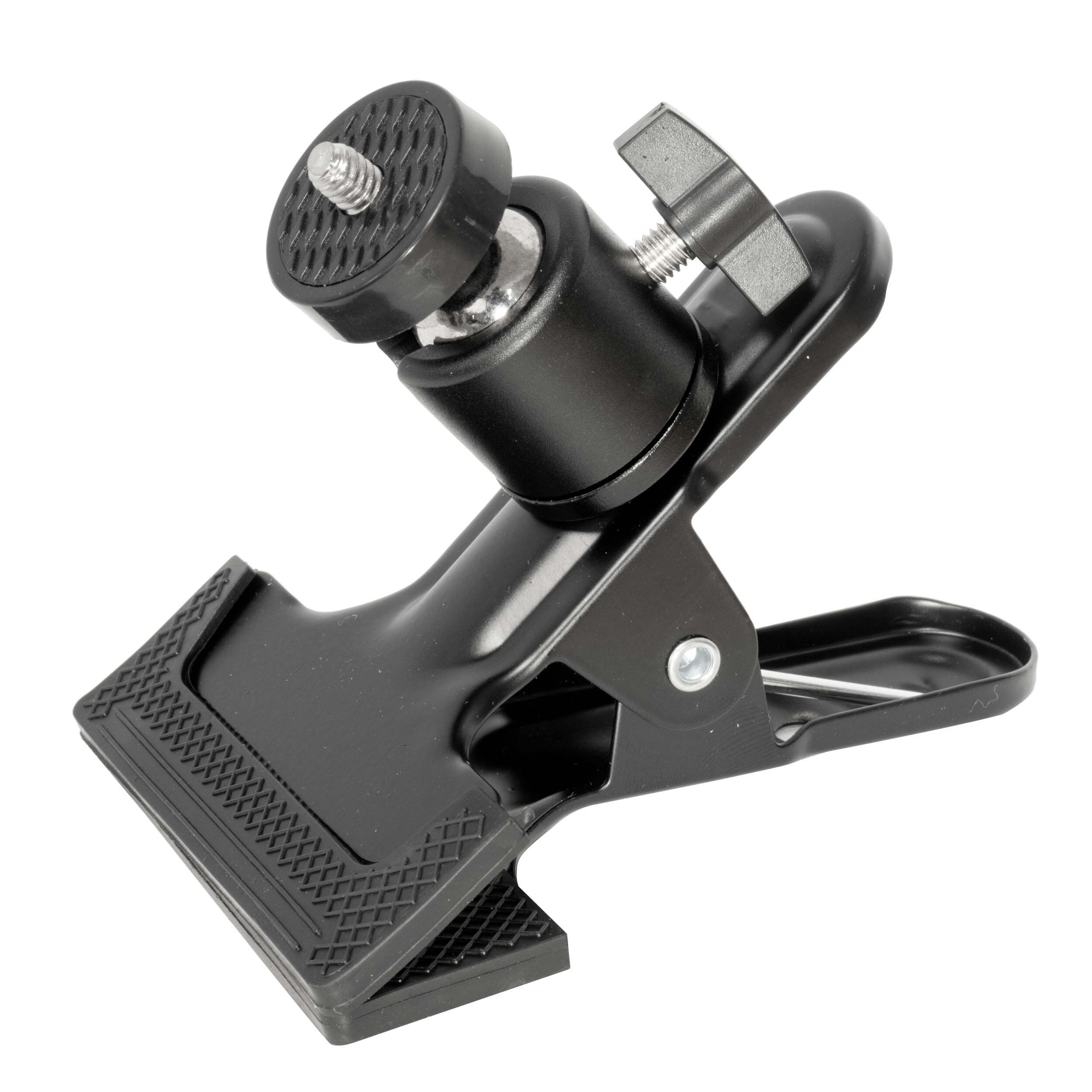 Spring Clip with Mini Ball Head - Adjustable Phone & Camera Mount for Vlogging, Photography & Live Streaming