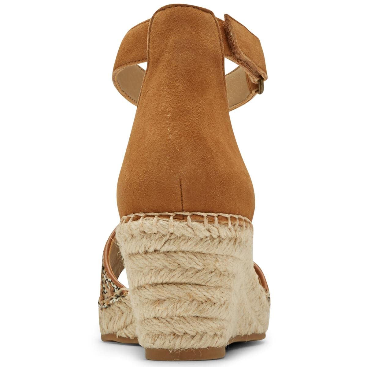 Rockport Women's March 2-Piece Ankle Strap Leather Wedge Sandals - Tan Size 9 Medium (B,M) | Comfortable Summer Shoes for Walking, Travel & Casual Outfits
