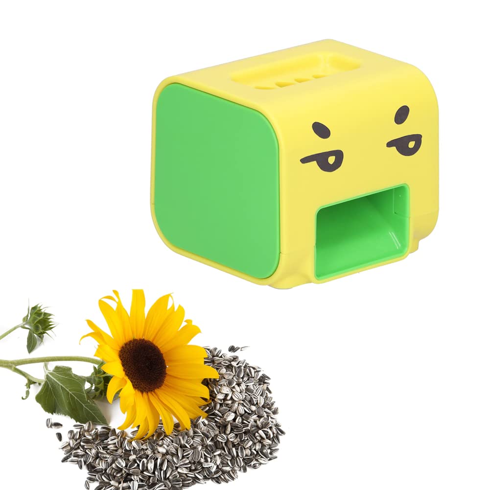 Automatic Sunflower Seed Peeler & Melon Opener - Safe for Teeth Protection (Yellow-Green) | Perfect for Snacking, Parties & Healthy Eating