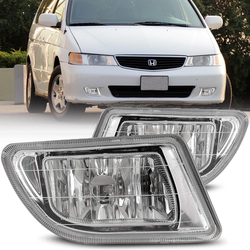 Winjet Fog Lights Kit for 1999-2004 Honda Odyssey - Complete Set with Switch & Wiring Harness | Enhanced Night Driving Safety & Visibility