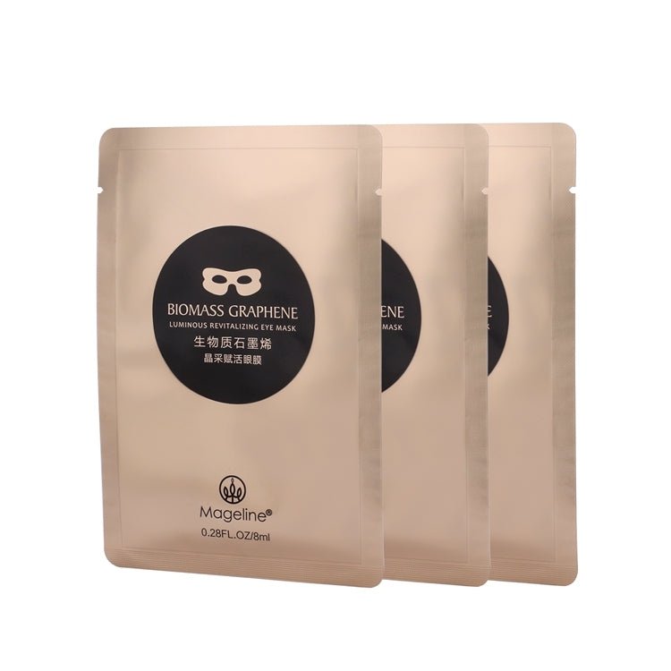 Mageline Biomass Graphene Luminous Revitalizing Eye Mask for Dark Circles & Puffiness - Anti-Aging Eye Care Treatment for Women & Men - Perfect for Night Use & Travel Skincare Routine