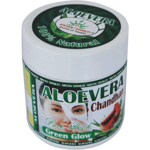 AryanShakti Aloe Vera & Sandalwood Face Pack for Glowing Skin - Natural & Organic (Pack of 3) | Hydrating Facial Mask for Dry & Sensitive Skin | Perfect for Spa Day & Self-Care Routine