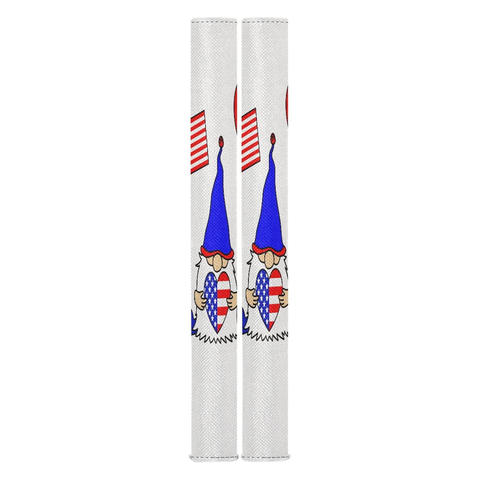 Eionryn Patriotic Gnomes 4th of July Refrigerator Door Handle Covers - American Flag Independence Day Kitchen Accessories, Microwave & Dishwasher Gloves, Fridge Door Protector (2-Pack) - Perfect for Holiday Decor & Home Appliance Protection
