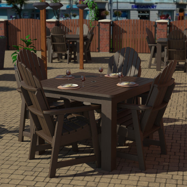 Muskoka 5-Piece Square Bistro Dining Set - Outdoor Patio Furniture for Garden, Deck, and Backyard Dining