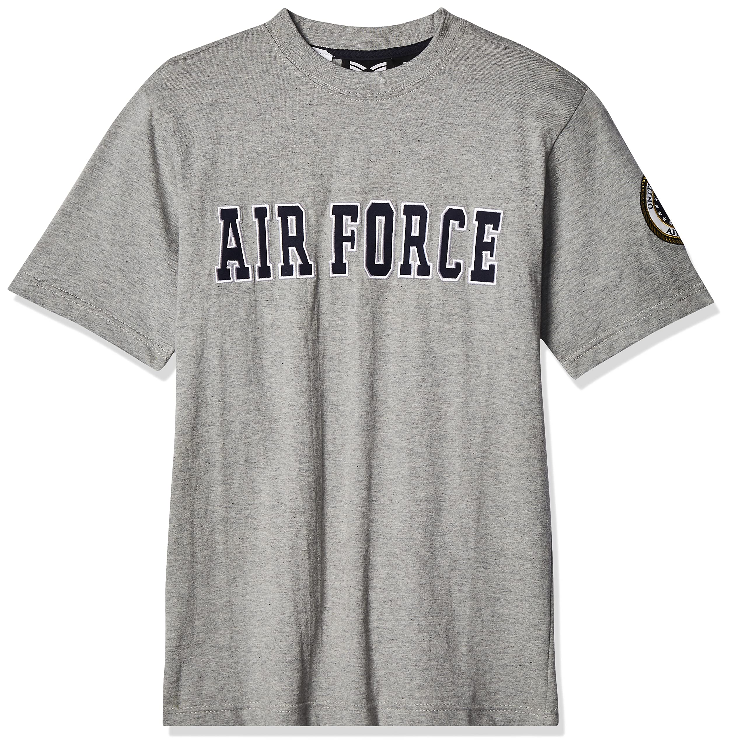 Rapiddominance Air Force Applique Text Tee - Trendy Graphic T-Shirt for Men & Women - Perfect for Casual Wear, Street Style & Military Enthusiasts