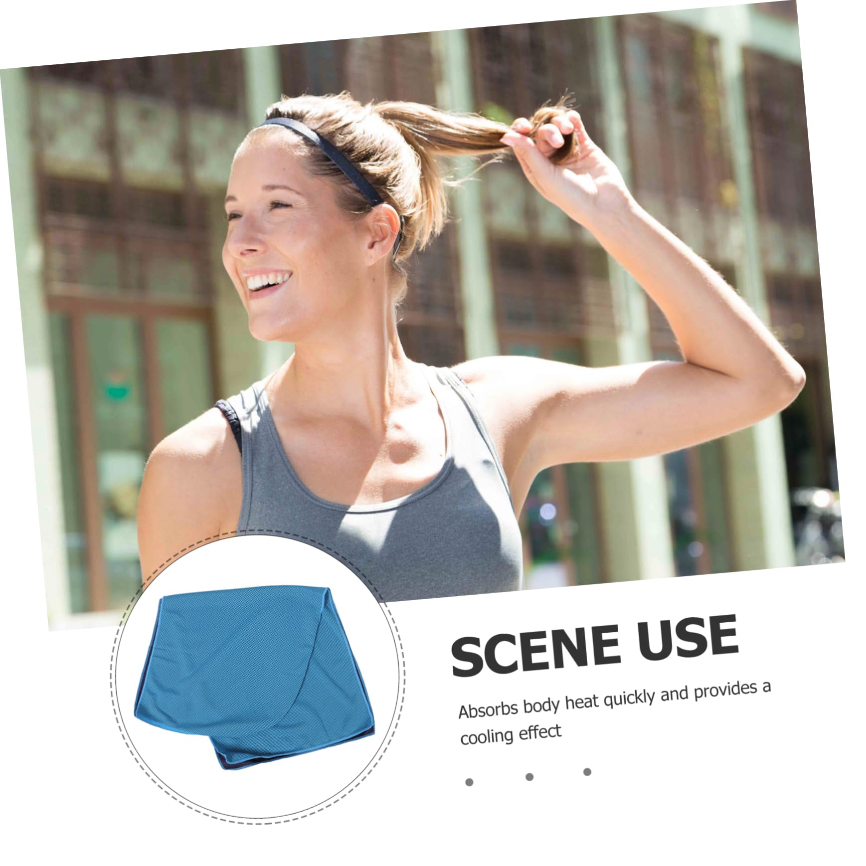 Mipcase Cooling Towel for Neck - Ultra Absorbent & Quick Dry Sports Towel for Summer, Hiking, Running, Workout & Outdoor Activities