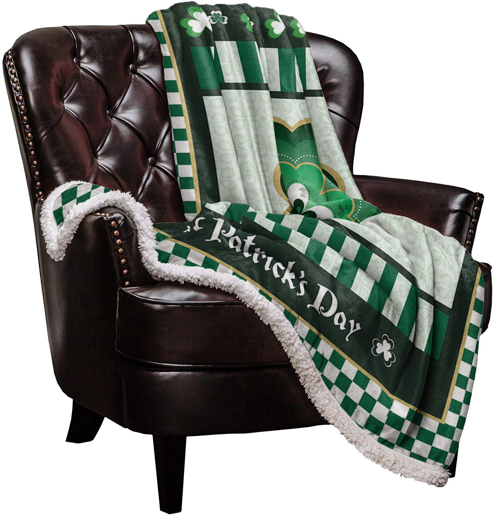 Sherpa Fleece Blanket - Ultra Soft & Warm Reversible Throw Blanket 60