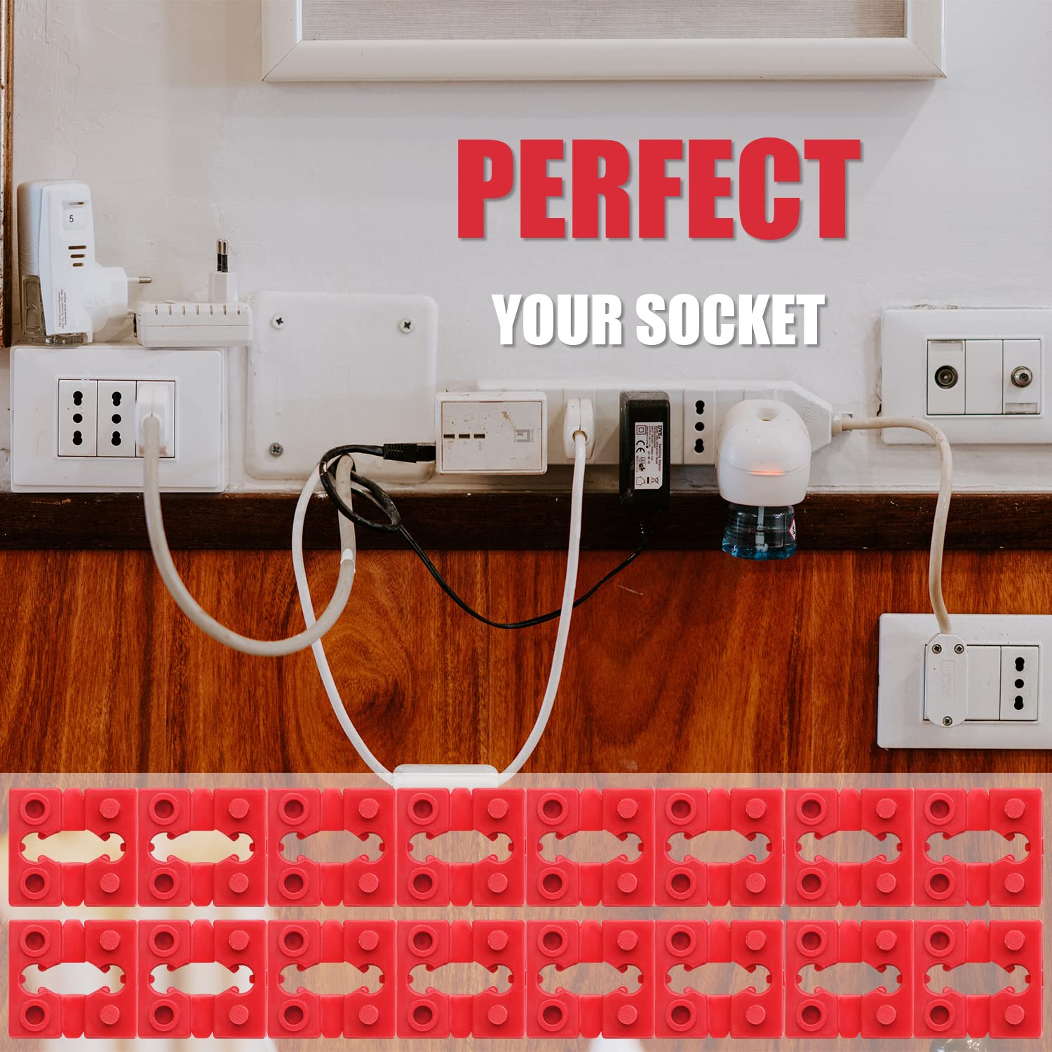 72pcs Outlet Spacers - Fix Loose Plugs & Switches for Home Electrical Safety