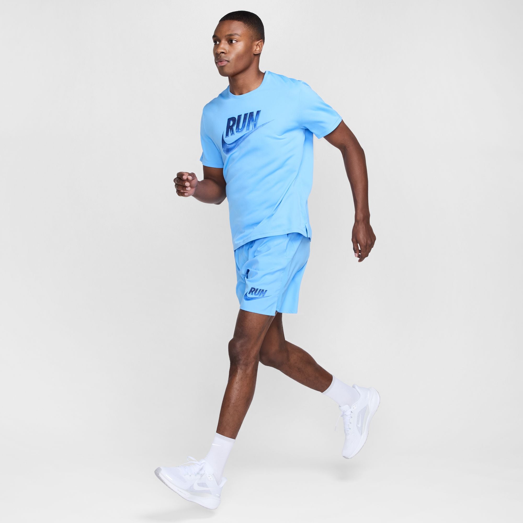 Nike Men's Running T-Shirt with Swoosh Logo - Lightweight Breathable Performance Tee for Jogging, Gym Workouts & Casual Wear